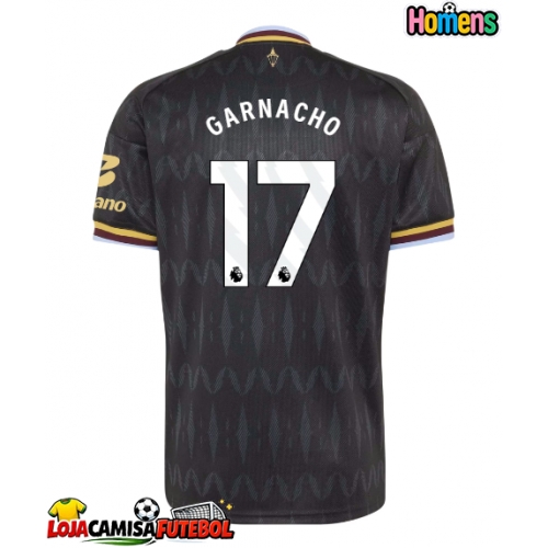 Camisa de Futebol Aston Villa Alejandro Garnacho #17 Equipamento Secundário 2026-27 Manga Curta